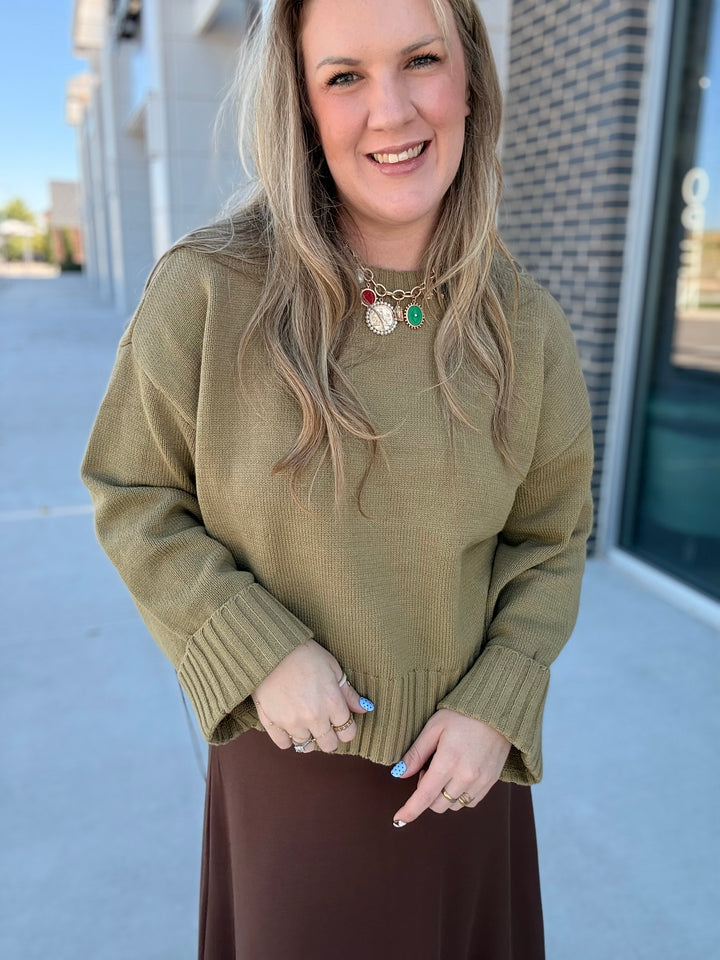 Golden Olive Sweater