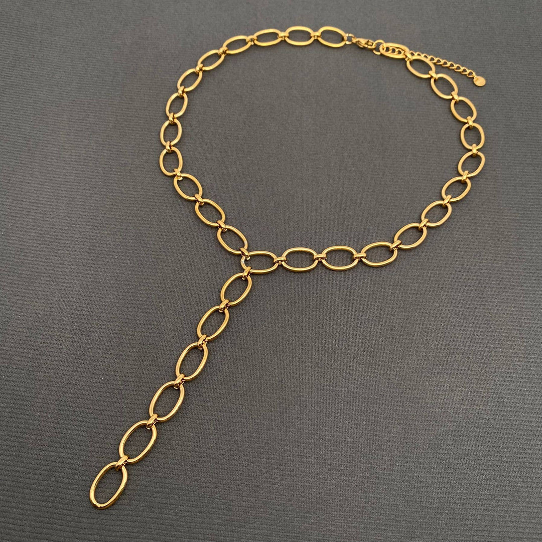 Y-Neck Chain Necklace 18K Necklace