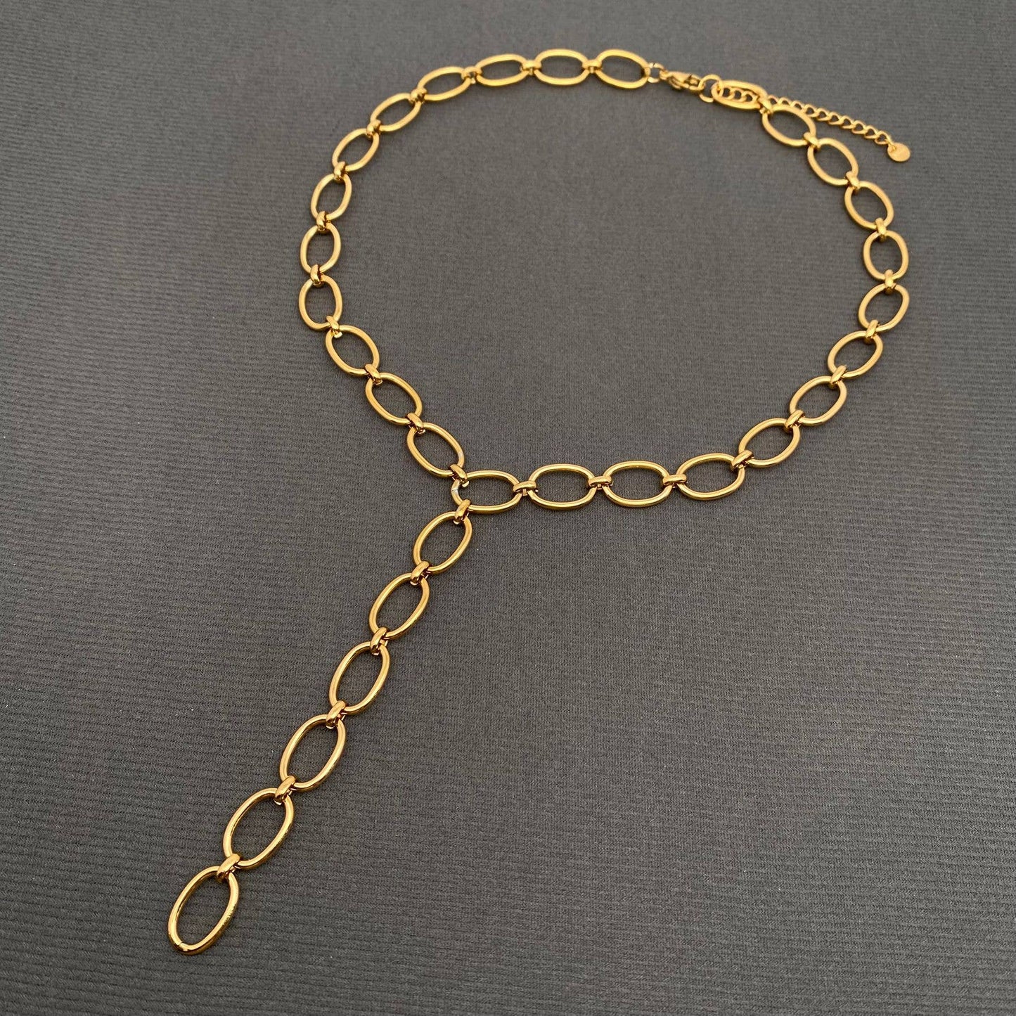 Y-Neck Chain Necklace 18K Necklace