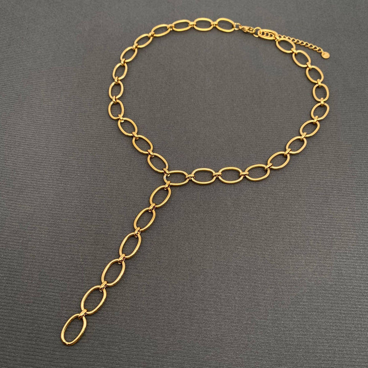 Y-Neck Chain Necklace 18K Necklace