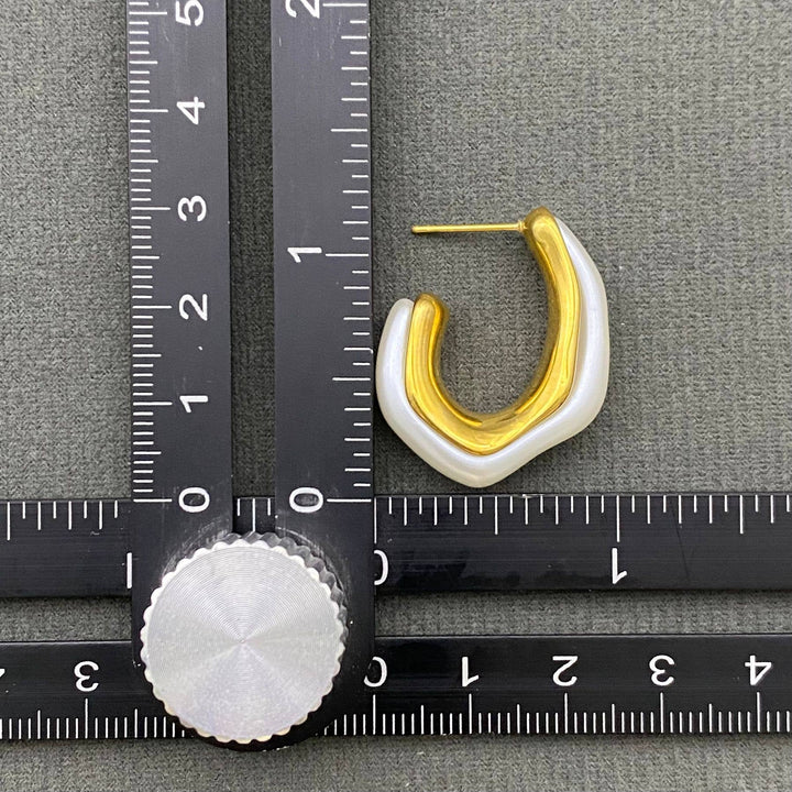 Pearl Hoop Earrings