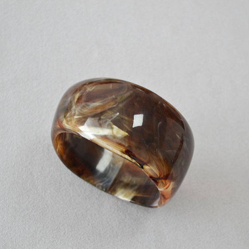 Vintage Ink-Marbled Cuff Bracelet (2 colors)