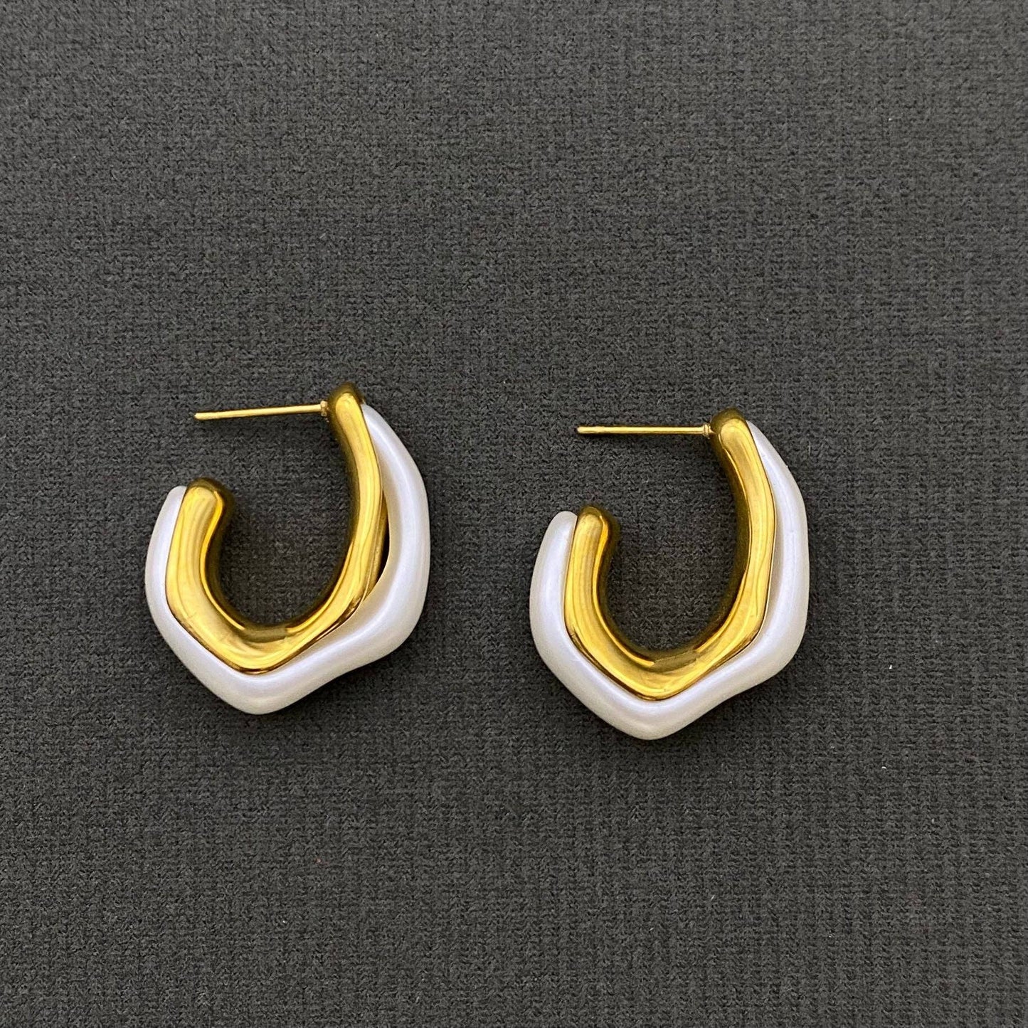 Pearl Hoop Earrings