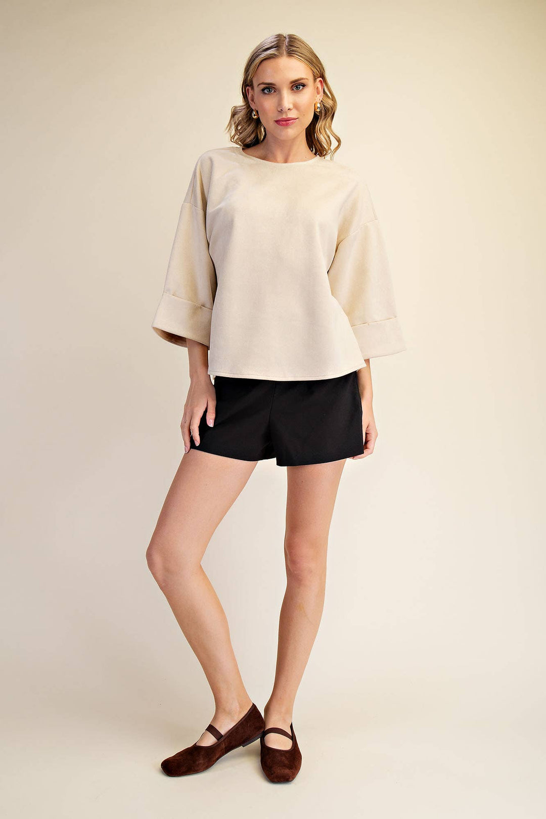 Cream Soft Spoken Top