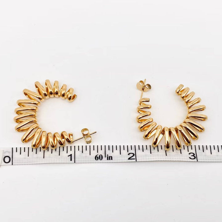 Spring Hoop Earrings