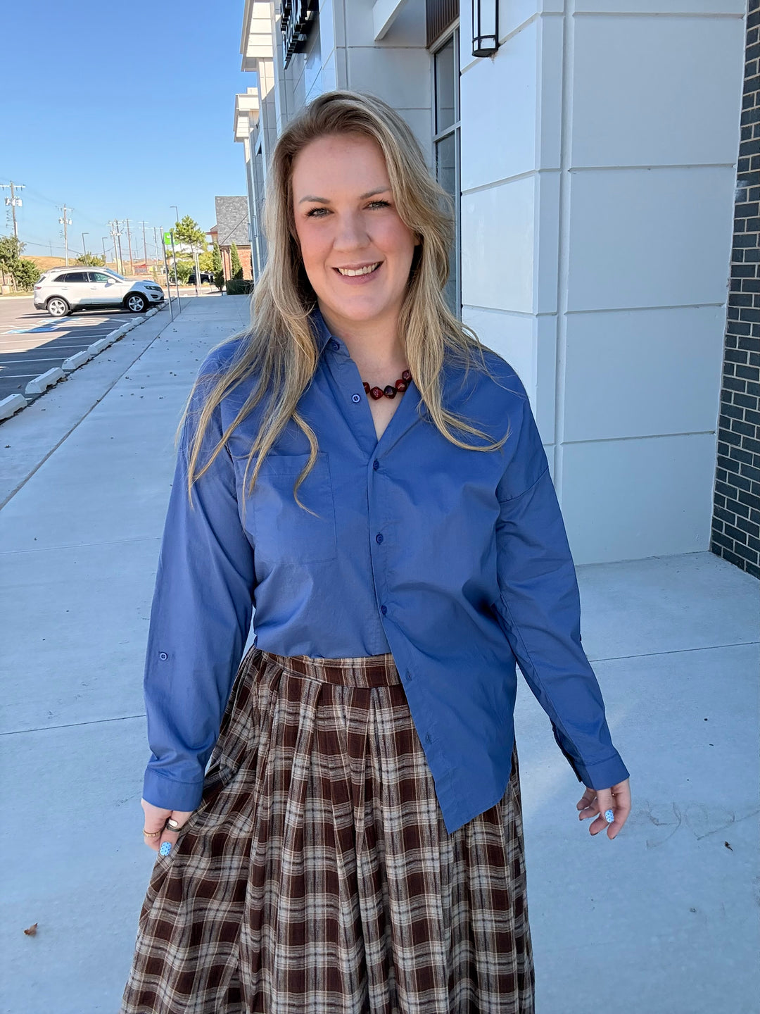Blue Skies Button Down