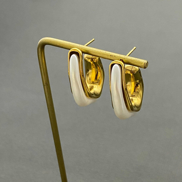 Pearl Hoop Earrings
