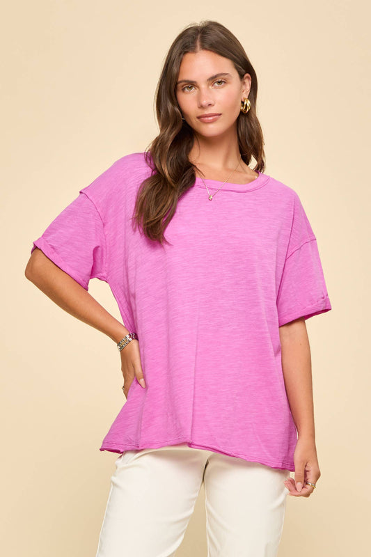 Magenta Cotton Top