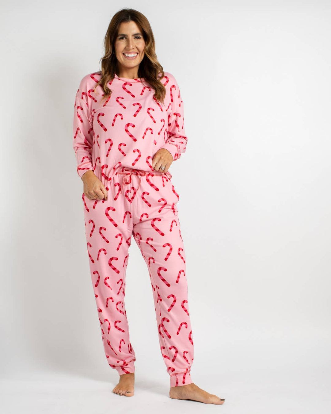 Candy Cane Wishes Lounge Set   Pink/Red     -Asst.: Small