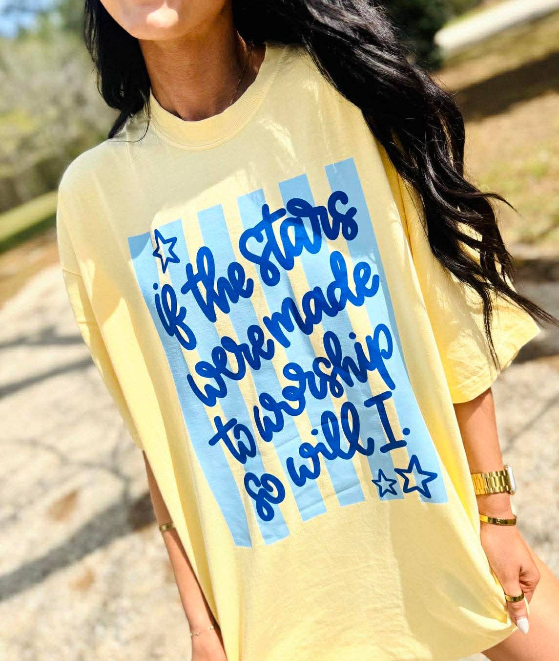 Stars Were Made to Worship Graphic Tshirt