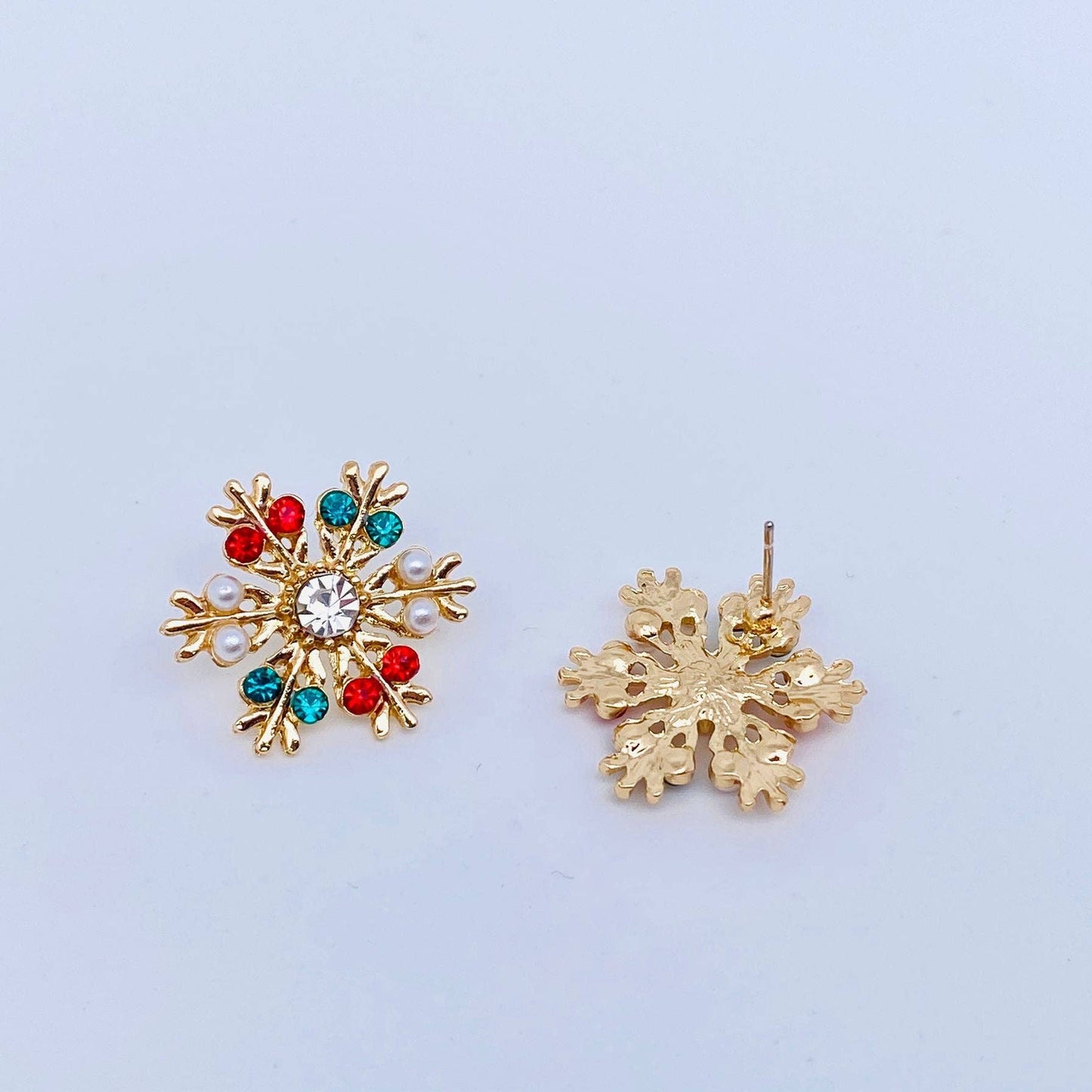 Jewel Snowflake Studs