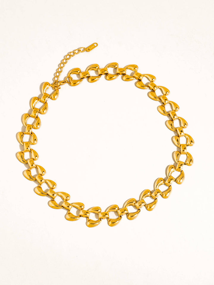 Everly 18K Gold Non-Tarnish Bold Chain Link Necklace