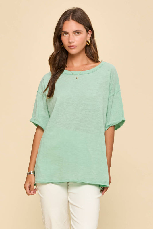 Mint Cotton Top