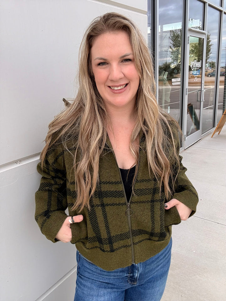 Olive After Hours Sweater Jacket
