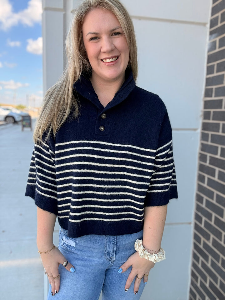 Smooth Sailing Striped Sweater