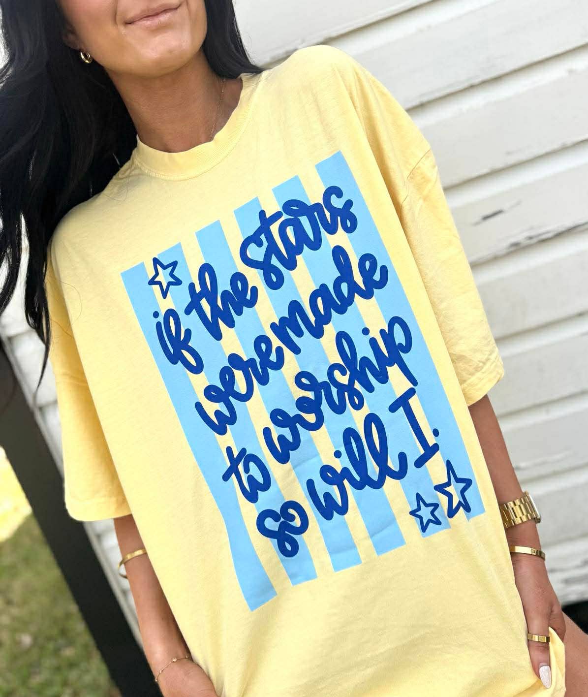 Stars Were Made to Worship Graphic Tshirt