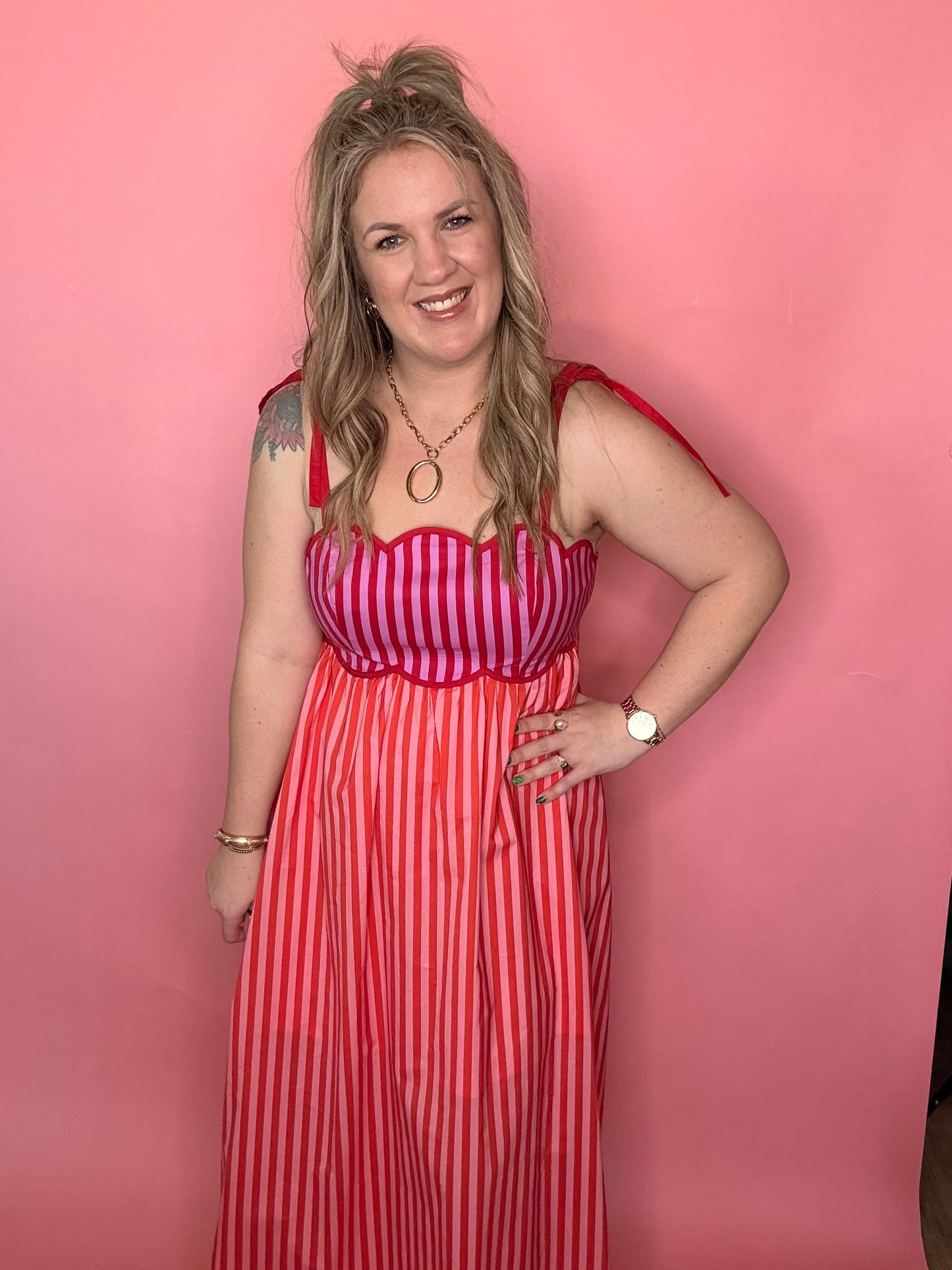 Burst of Flavor Striped Dress