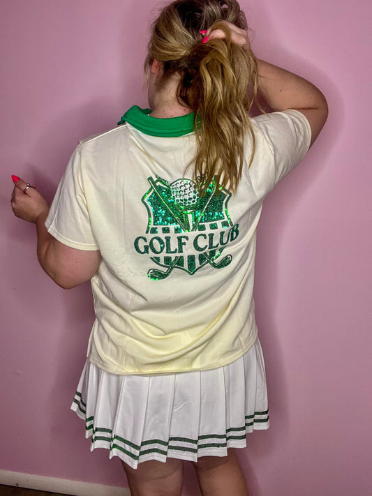Golf Club Sequin Top