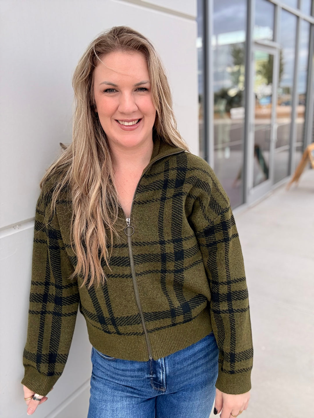 Olive After Hours Sweater Jacket