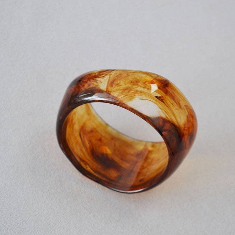 Vintage Ink-Marbled Cuff Bracelet (2 colors)