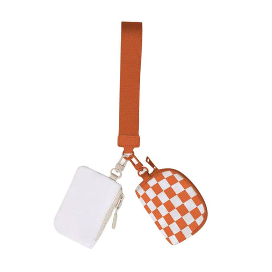 Checkered Dual Color Wristlets-OSU