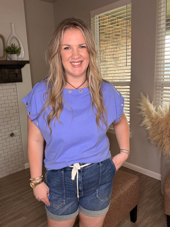 Judy Blue Dark Jogger Shorts