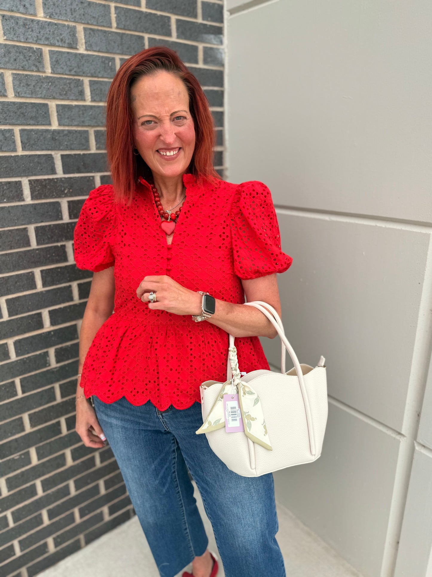 Coca-Cola Eyelet Blouse