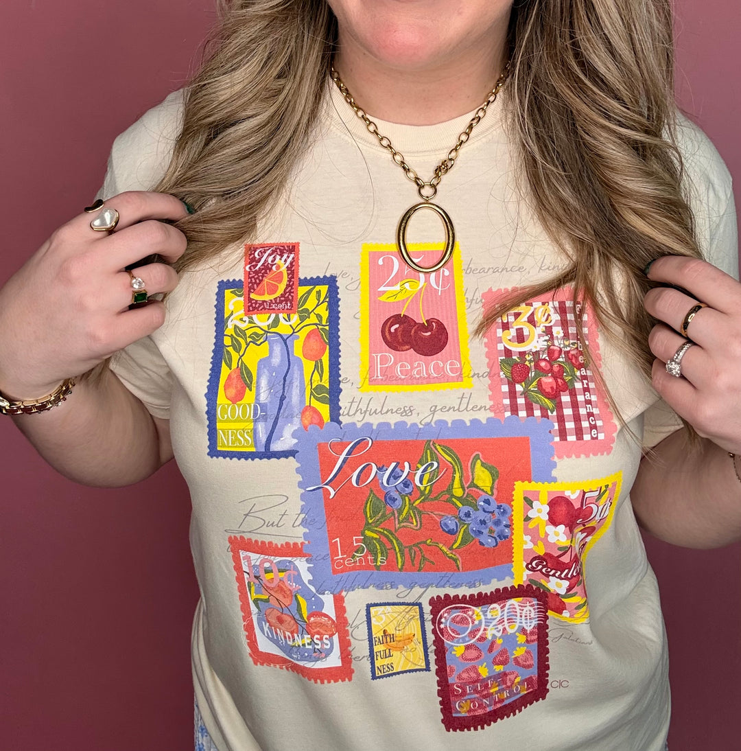 Fruit Stamps Graphic Tshirt
