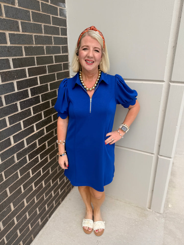Electric Blue Avenue Dress