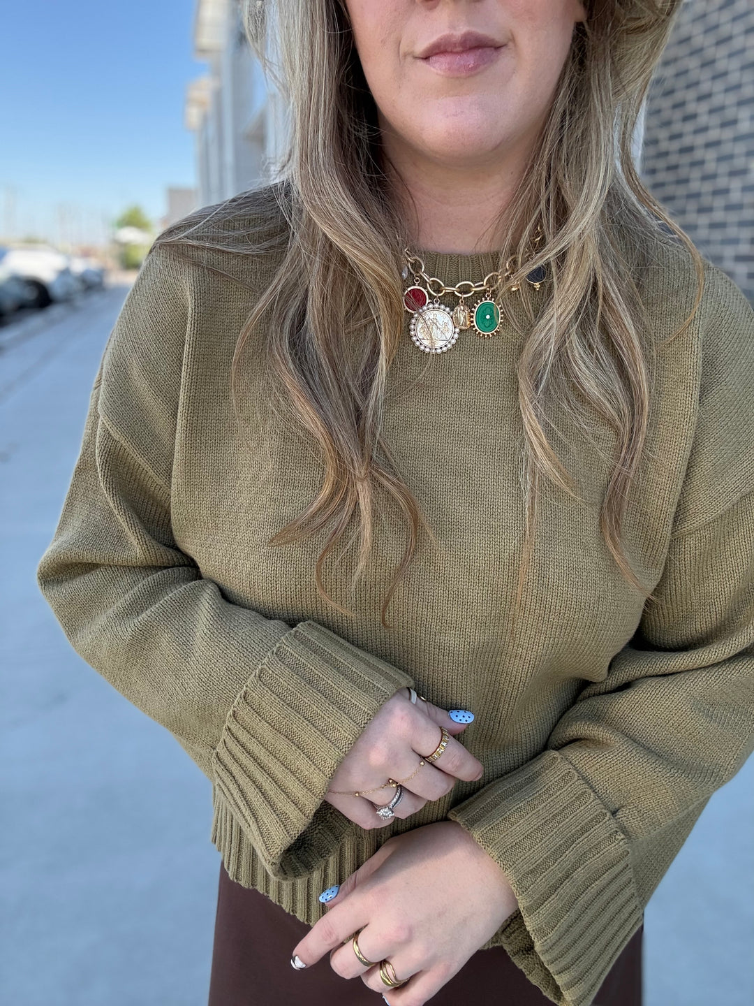 Golden Olive Sweater