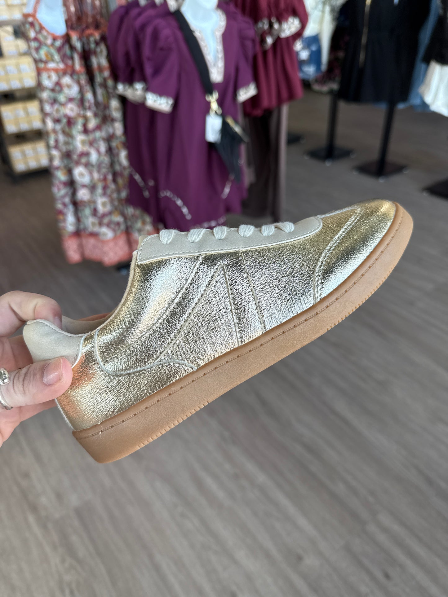 Galton Gold Tennis Shoe