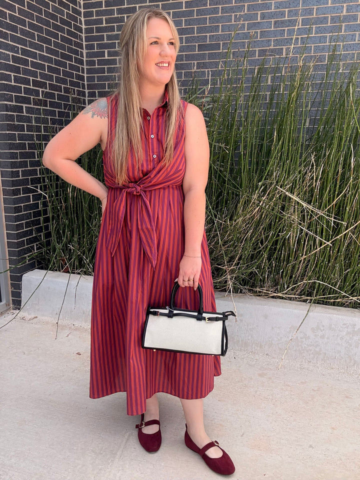 Tie It Together Dress: Plum