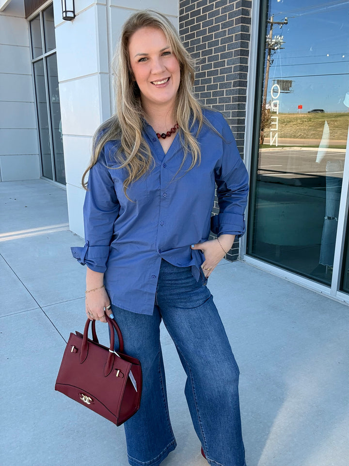 Blue Skies Button Down