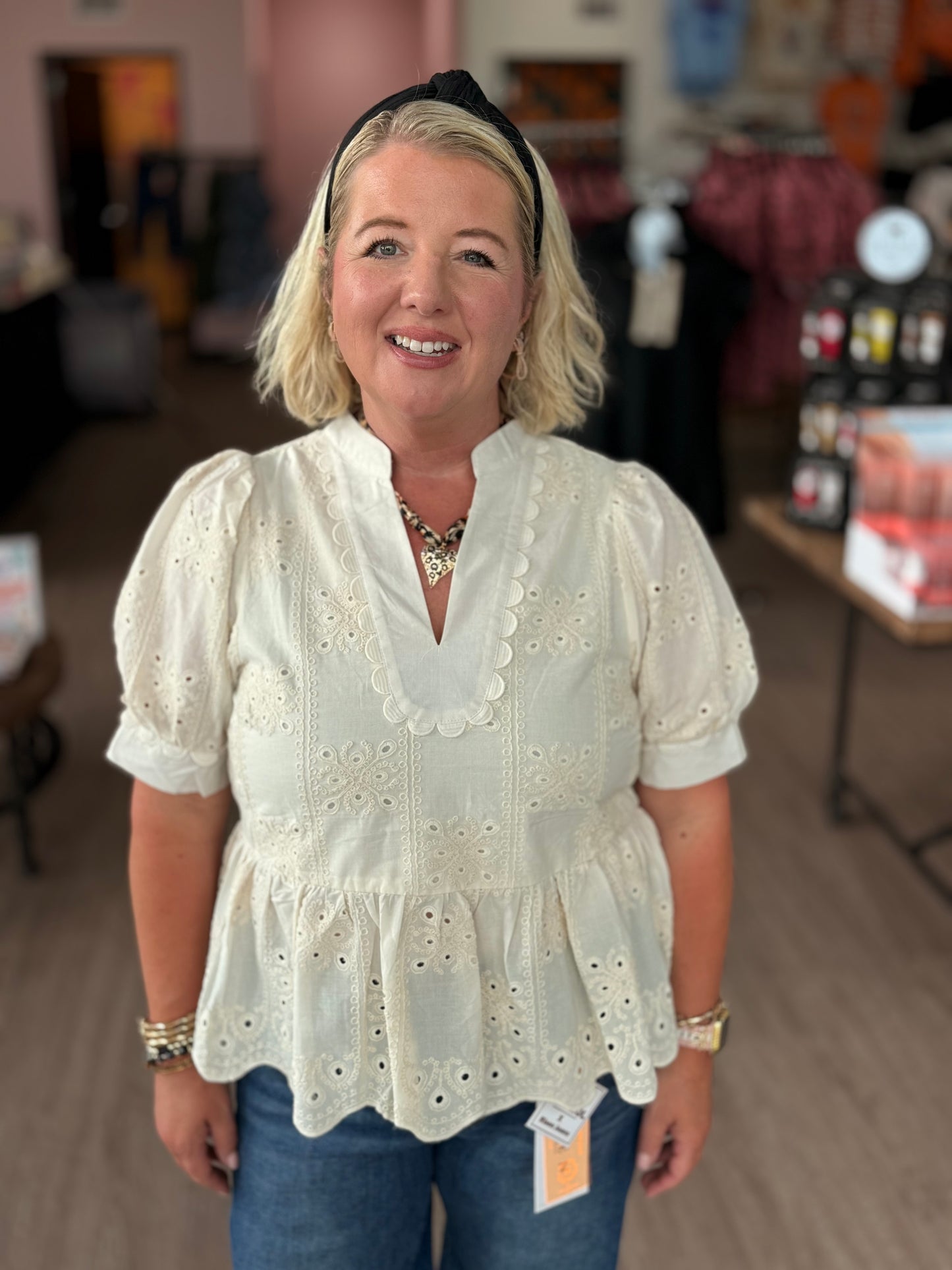 Scallop Lace Top