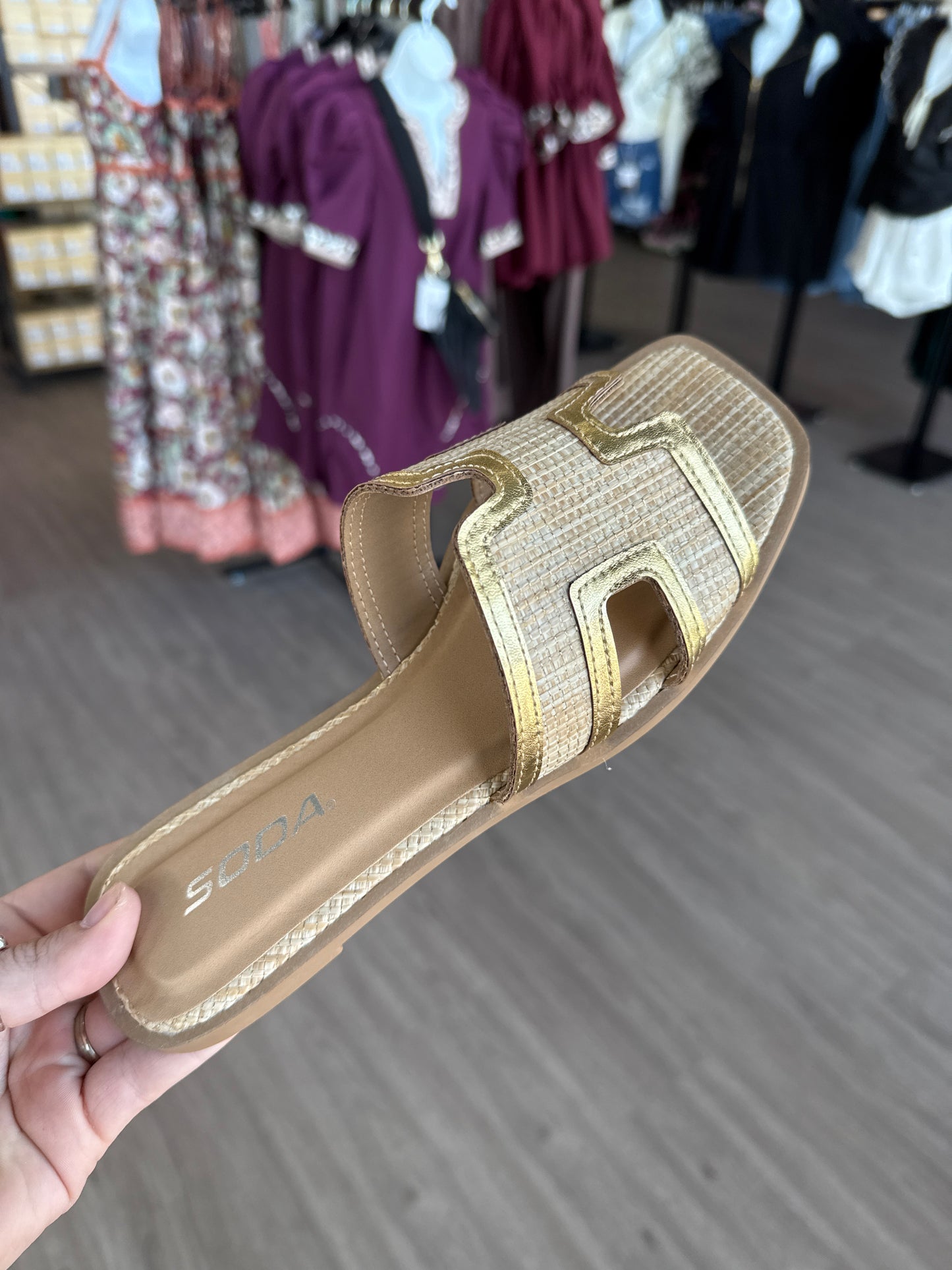 Dolli Gold Raf Sandals