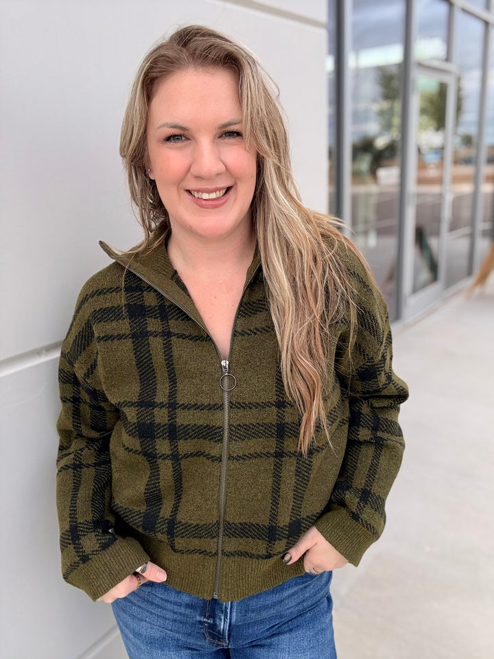 Olive After Hours Sweater Jacket