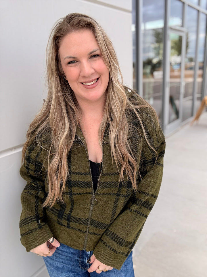 Olive After Hours Sweater Jacket