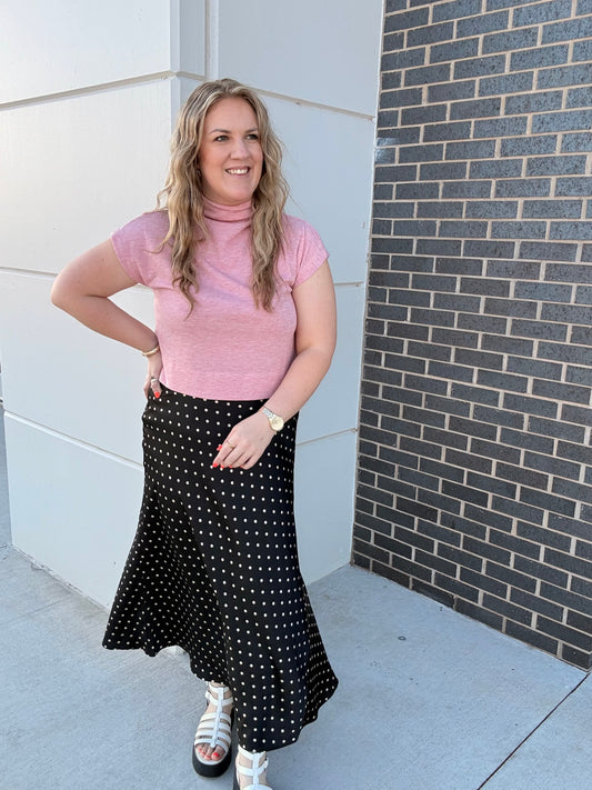 Rose Mock Neck Top