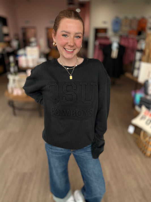 OSU Cowboys Emboss Sweatshirt
