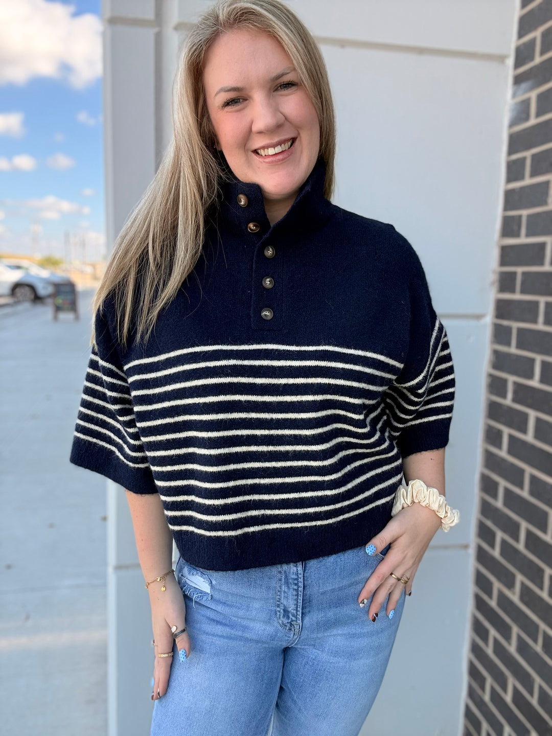 Smooth Sailing Striped Sweater