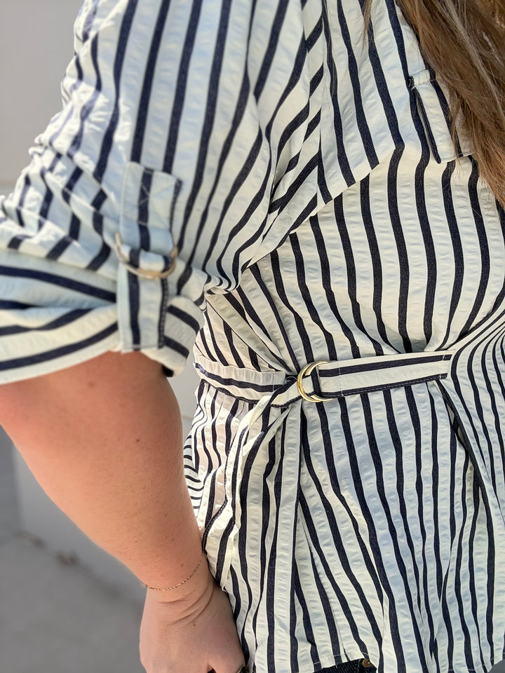 Simply Navy Stripe Shirt