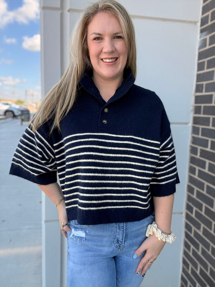 Smooth Sailing Striped Sweater