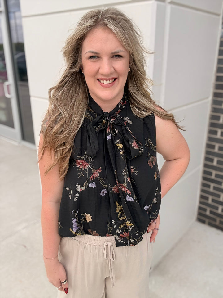 Midnight Wildflower Blouse