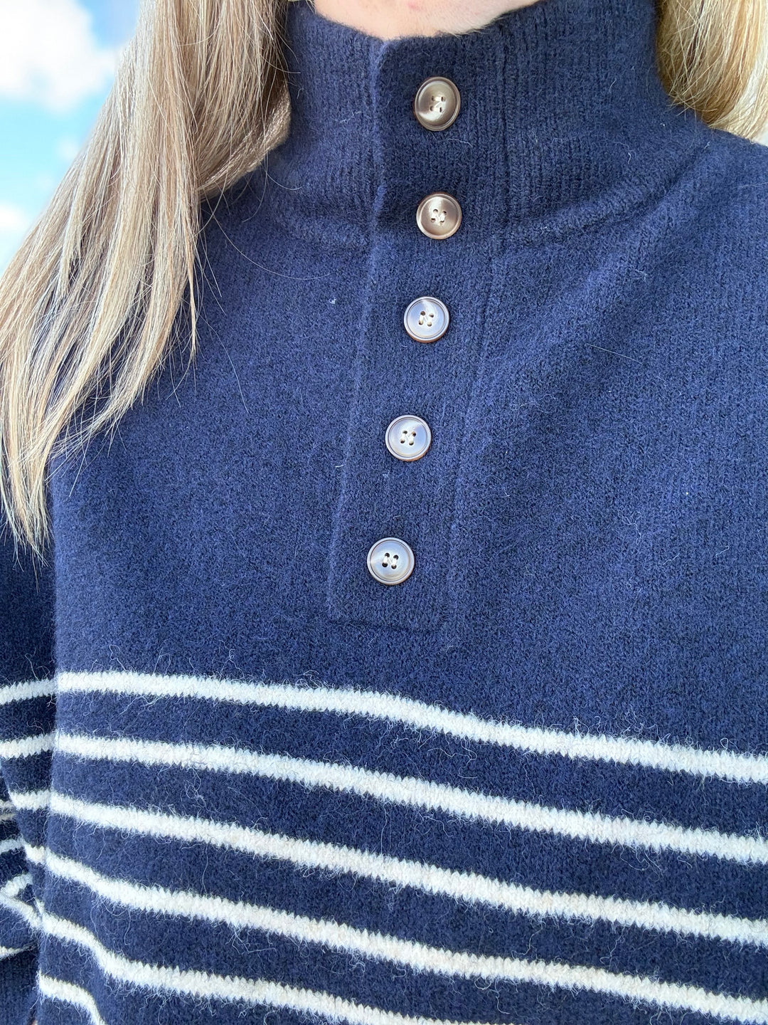 Smooth Sailing Striped Sweater