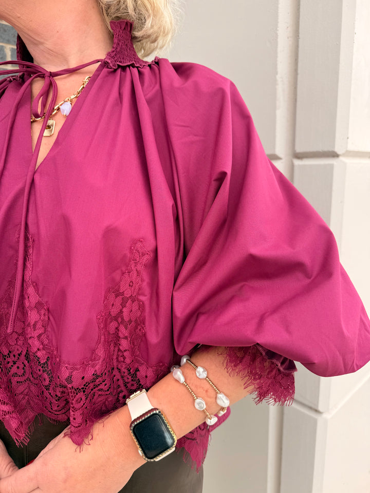 Pretty in Fuchsia Blouse