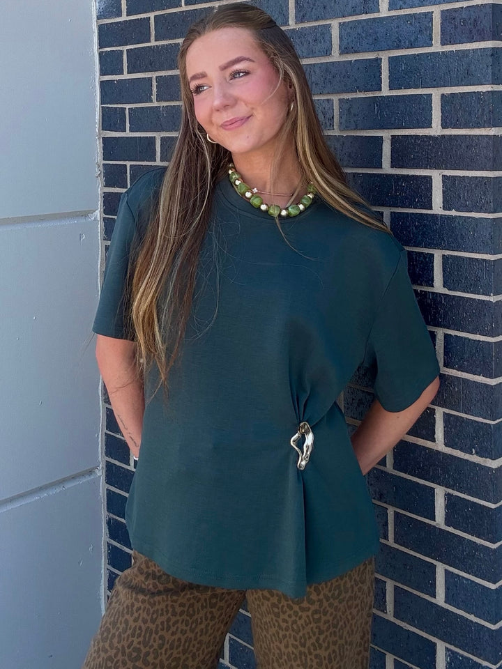 Slate Green Accent Top