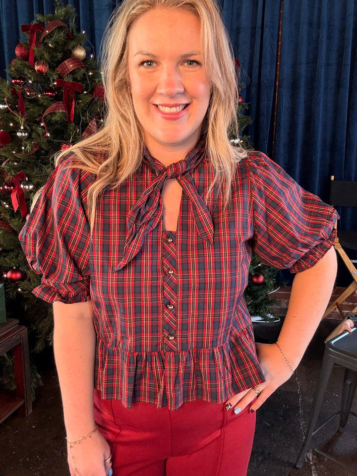 Meet Me in Plaid Top