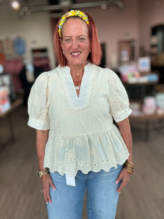 Scallop Lace Top