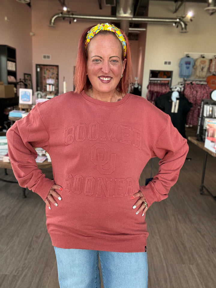 Boomer Sooner Emboss Sweatshirt