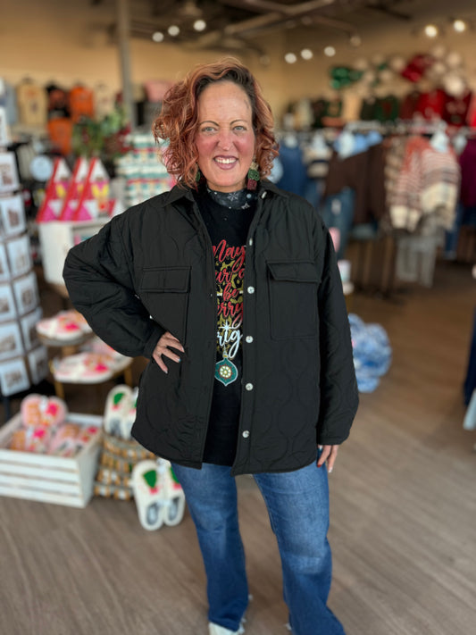 Black Quilted Jacket